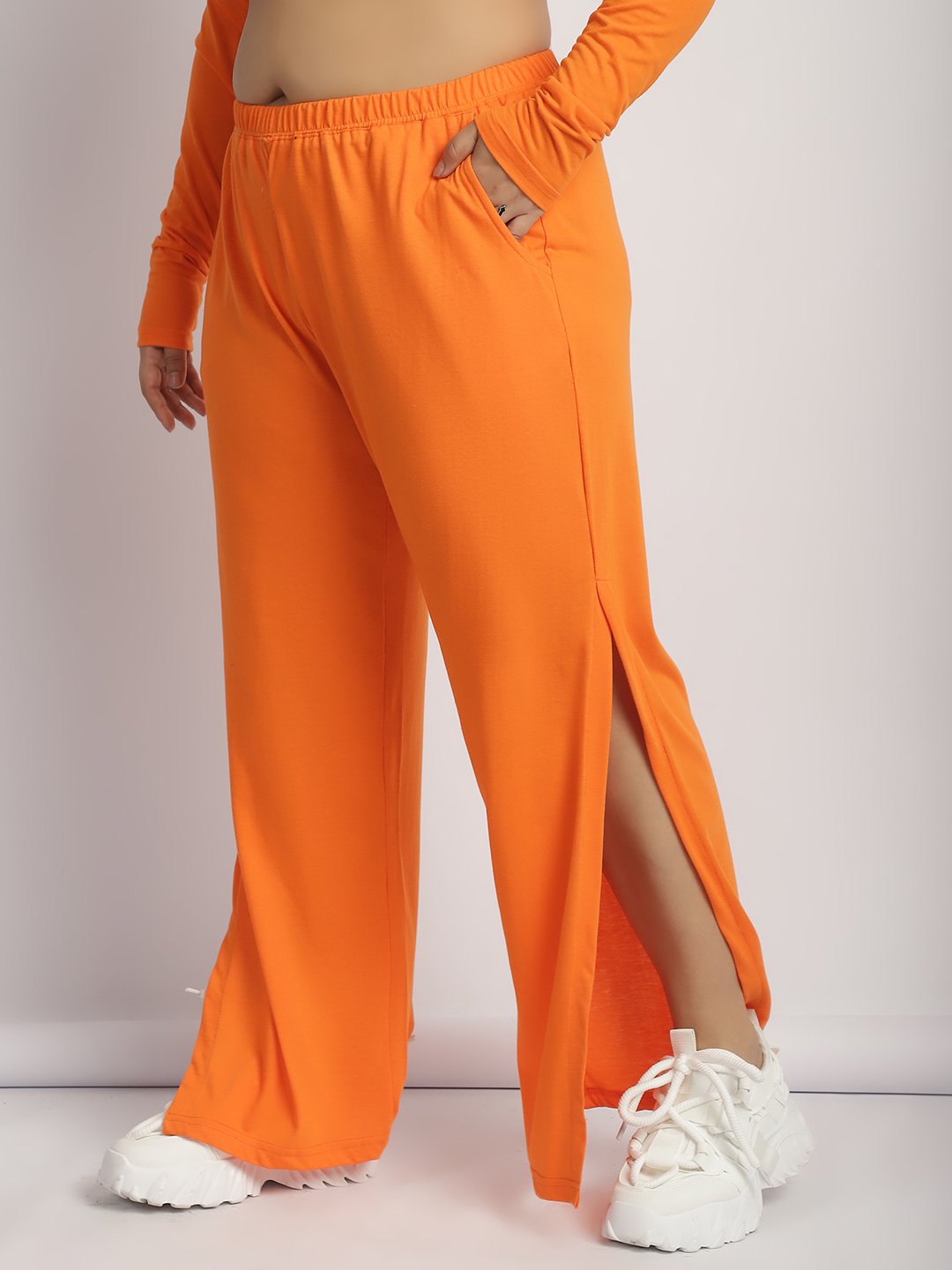 Rock Candy Flare Pants : Orange Color