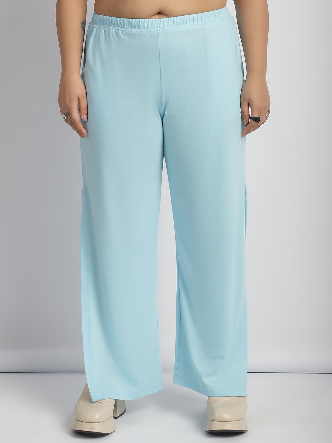 Rock Candy Flare Pants : Sky Blue Color