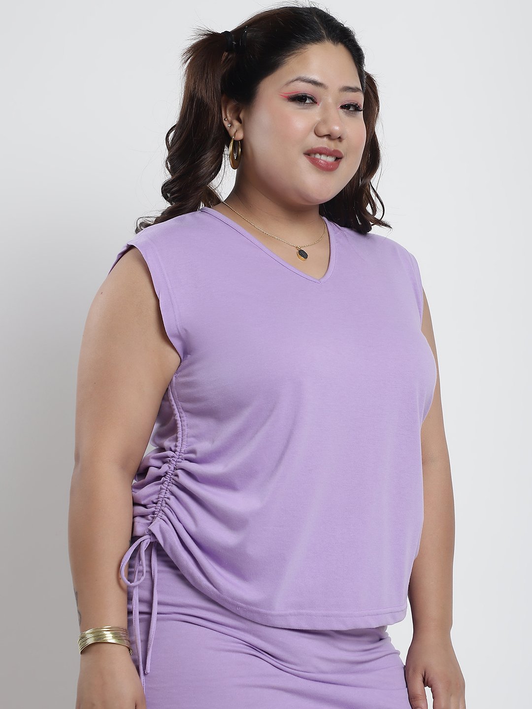 Juicy Jungle Tee : Lilac Color