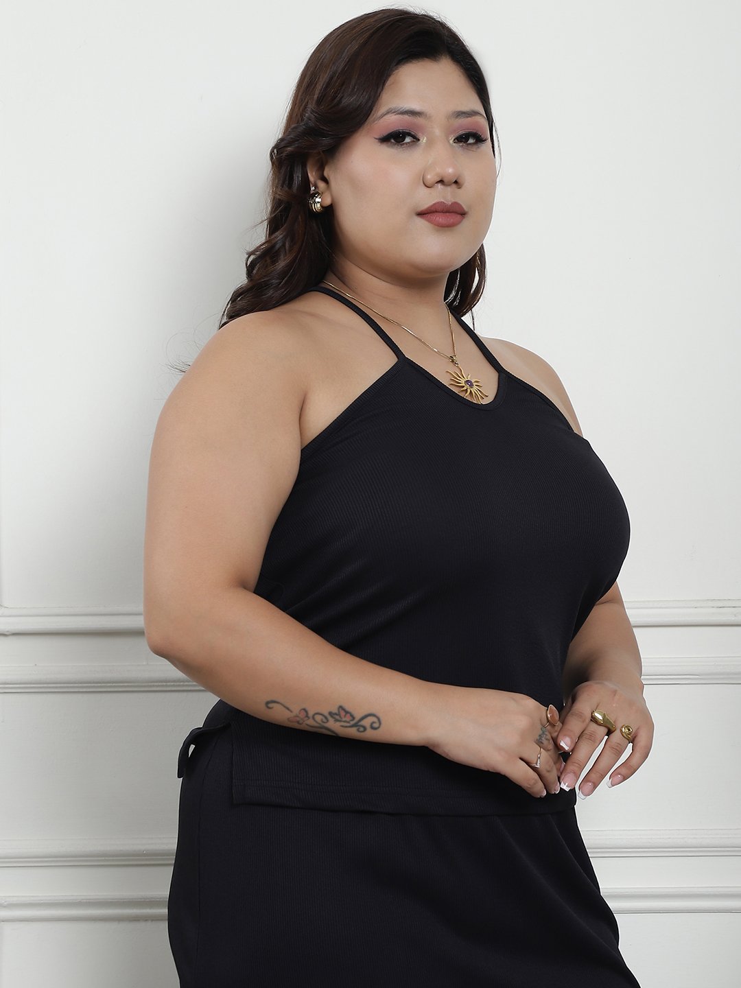 Nighttime Allure Top : Black Color